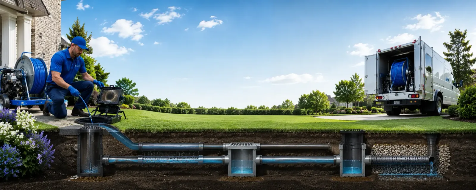 Outdoor drain cleaning information for Bishop Hill, IL